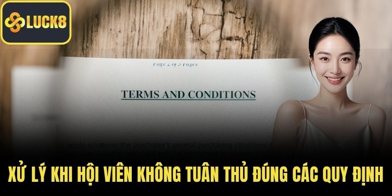 Xử lý khi hội viên không tuân thủ đúng các quy định